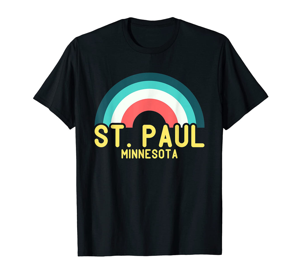 St Paul Minnesota Rainbow T-Shirt - Unique Graphic Men Women - T-Shirt, Sweatshirt, Hoodie