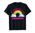Worlds Nicest Archivist Rainbow Funny T-Shirt - Graphic Print Men Women - T-Shirt, Sweatshirt, Hoodie