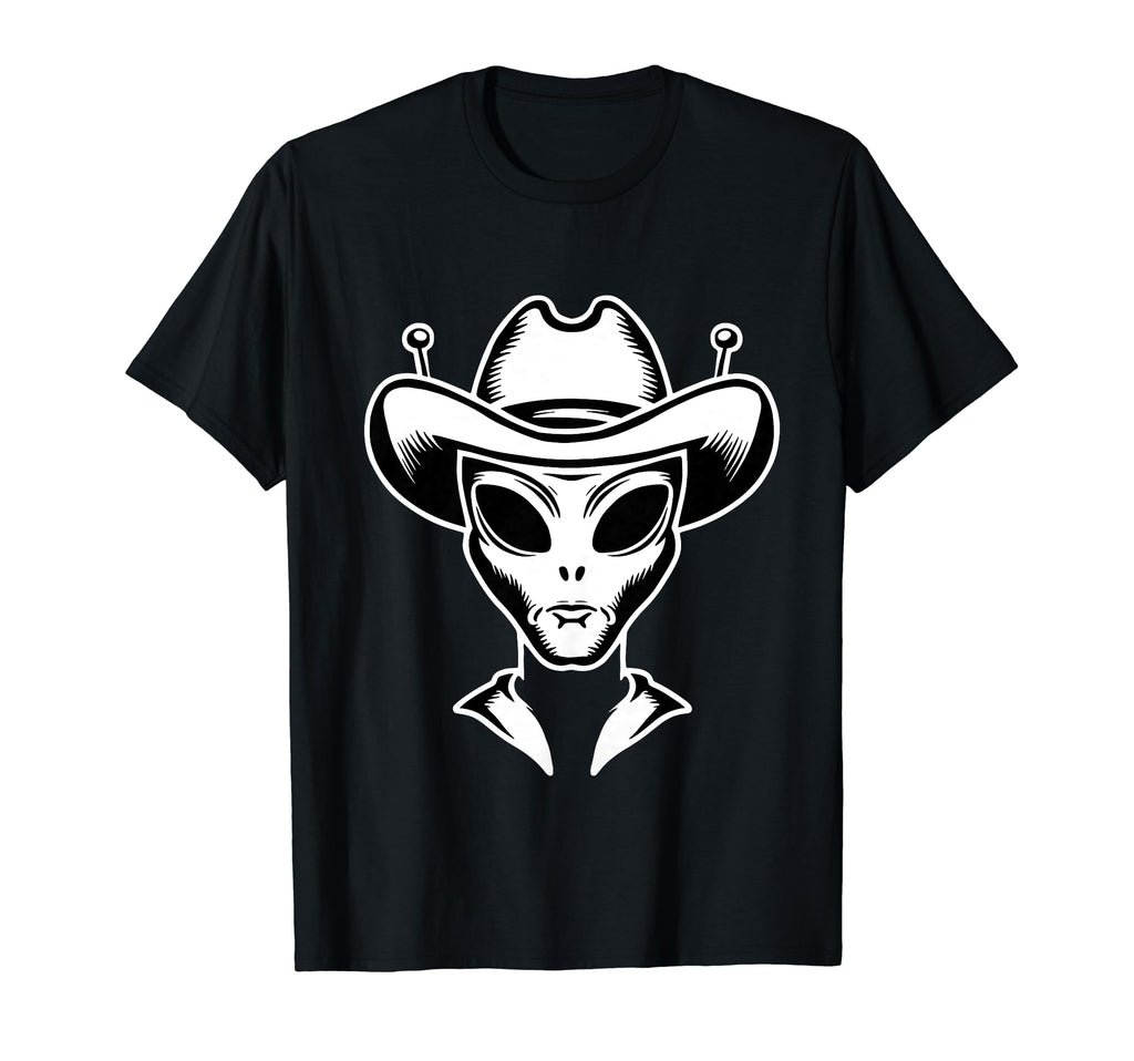 Alien Alien Cowboy Hat T-Shirt - Streetwear Style Unisex - T-Shirt, Sweatshirt, Hoodie