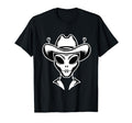Alien Alien Cowboy Hat T-Shirt - Streetwear Style Unisex - T-Shirt, Sweatshirt, Hoodie