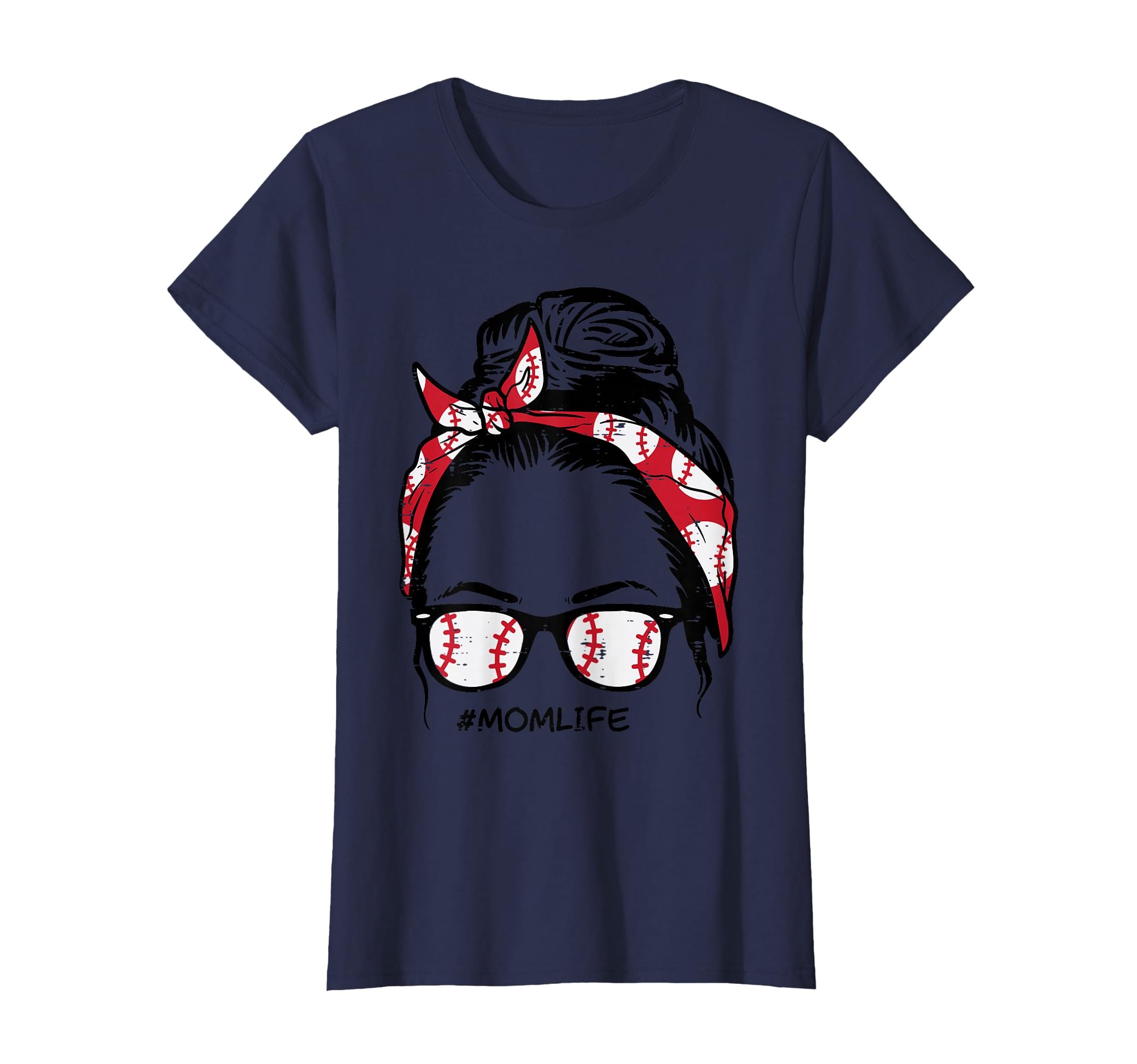 Baseball Bandana Sunglasses Mom Life T-Shirt - Streetwear Style for Adults - T-Shirt, Sweatshirt, Hoodie