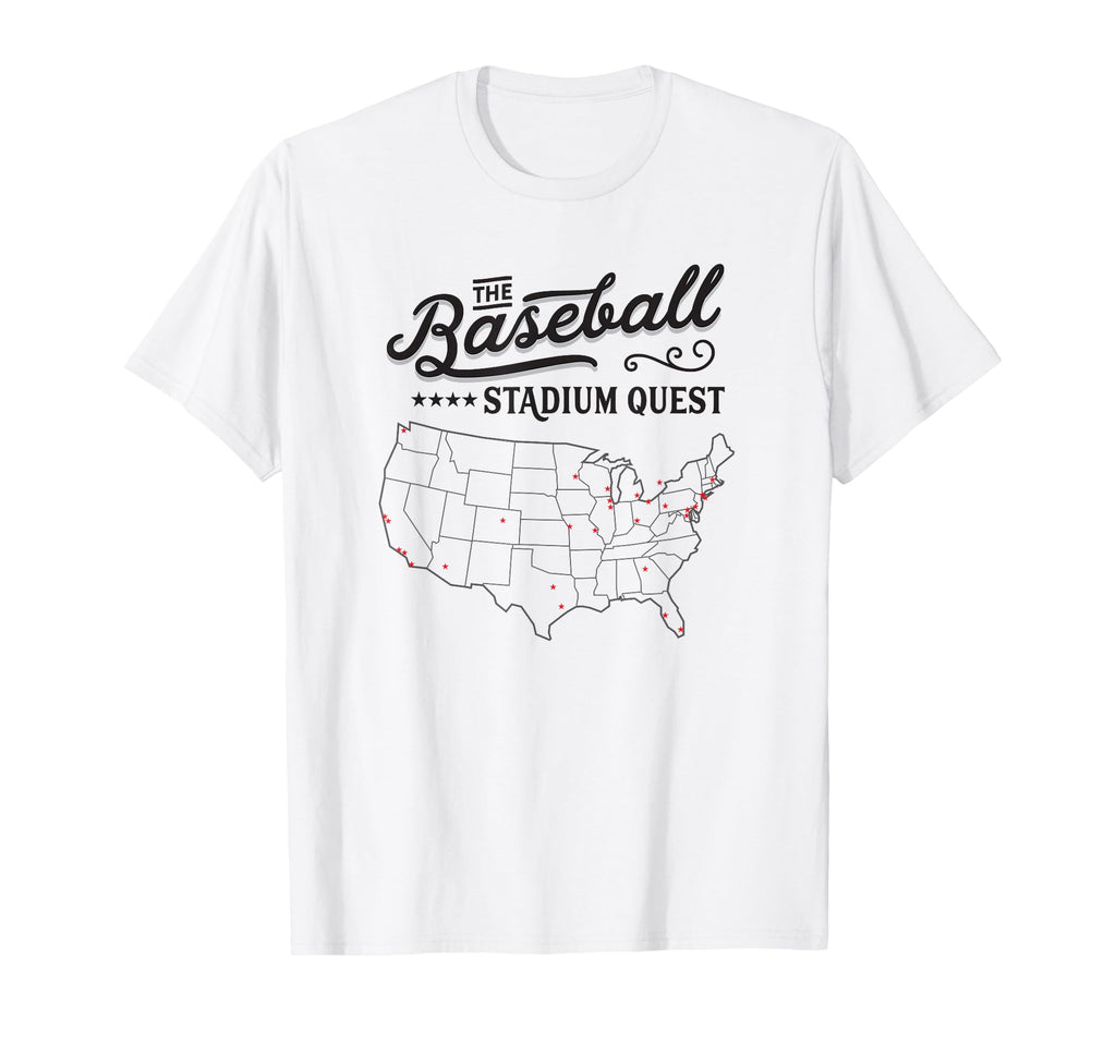 Baseball Stadium Quest T-Shirt - Novelty Apparel for Adults - T-Shirt, Sweatshirt, Hoodie
