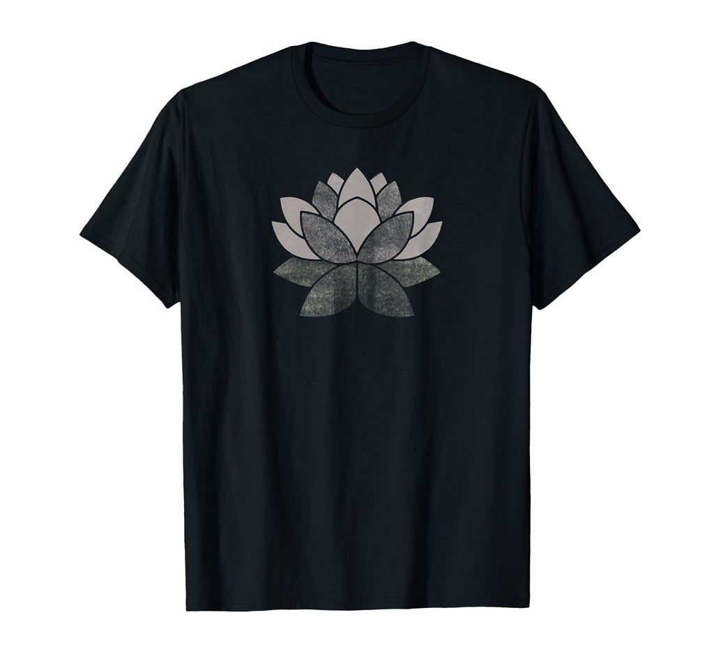 Namaste Distressed Lotus Flower T-Shirt - Fun Novelty Design for Adults - T-Shirt, Sweatshirt, Hoodie