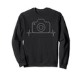 Photographer Camera Heartbeat Sweatshirt - Minimalist Print Men Women - T-Shirt, Sweatshirt, Hoodie
