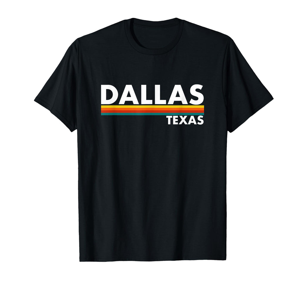 Dallas Texas Tx Stripes T-Shirt - Fun Novelty Design Men Women - T-Shirt, Sweatshirt, Hoodie