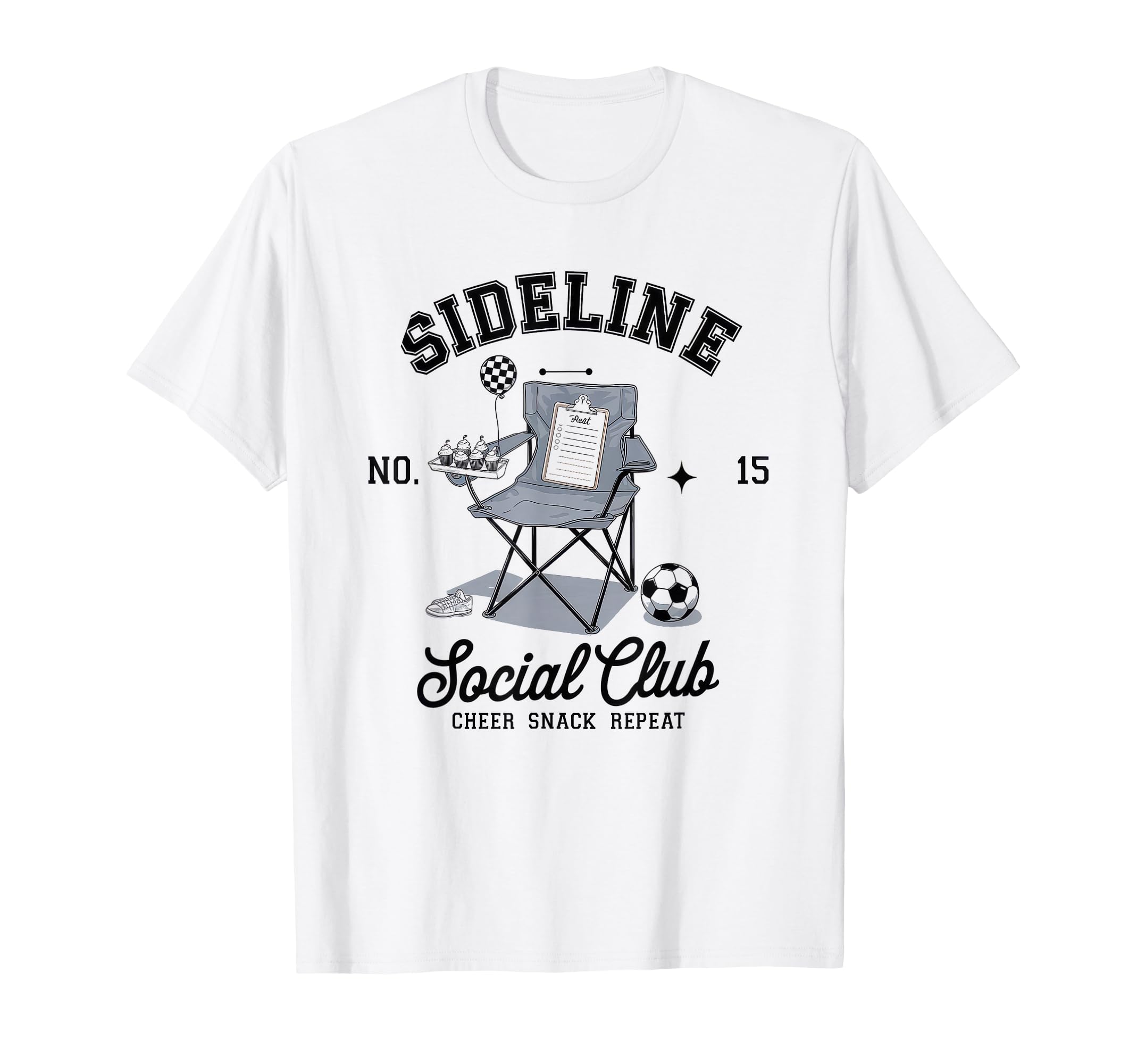 Sideline Social Club Soccer Mom Game Day T-Shirt - Unique Graphic Unisex - T-Shirt, Sweatshirt, Hoodie