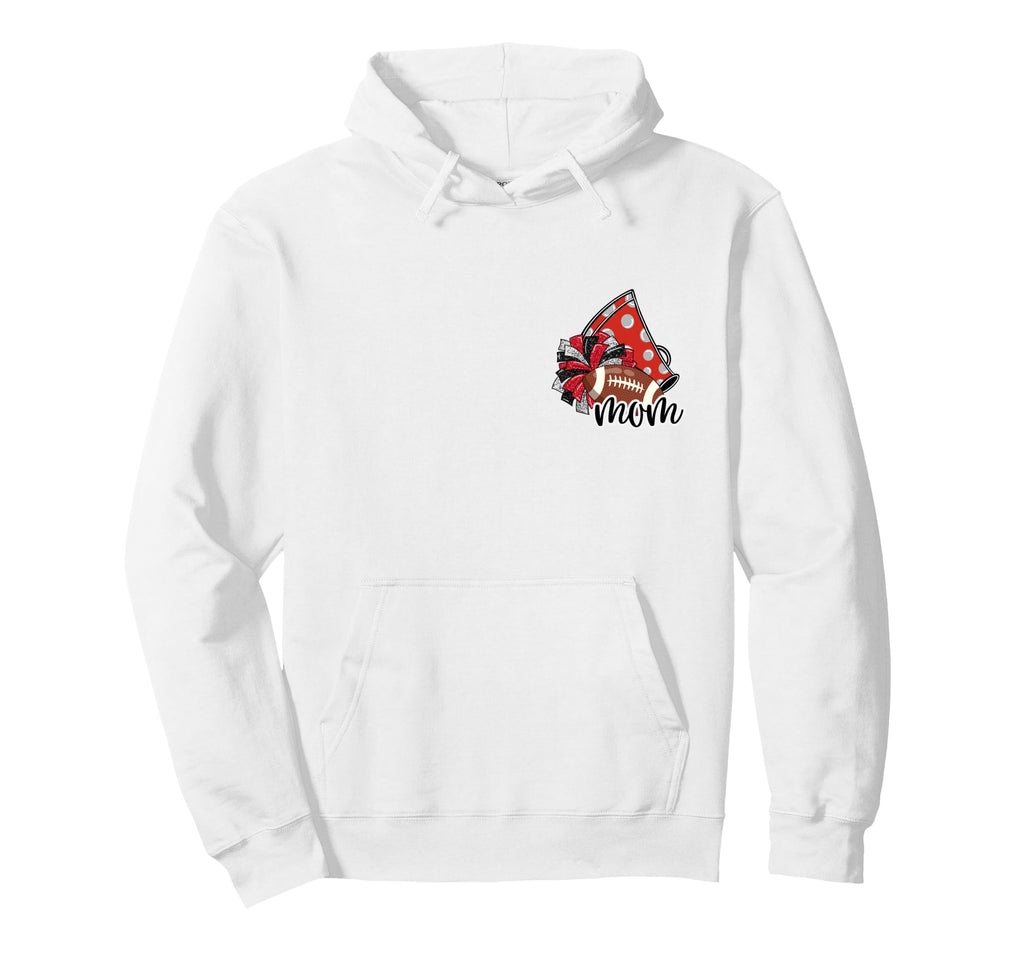 Cheerleader Mom Game Day Cheer Front Hoodie - Fun Novelty Design Men Women - T-Shirt, Sweatshirt, Hoodie