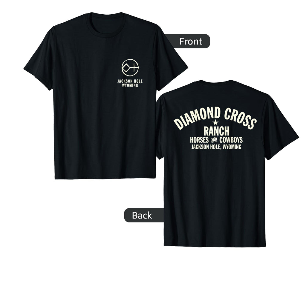 Diamond Cross Ranch Jackson Hole Wyoming T-Shirt - Unique Graphic Unisex - T-Shirt, Sweatshirt, Hoodie