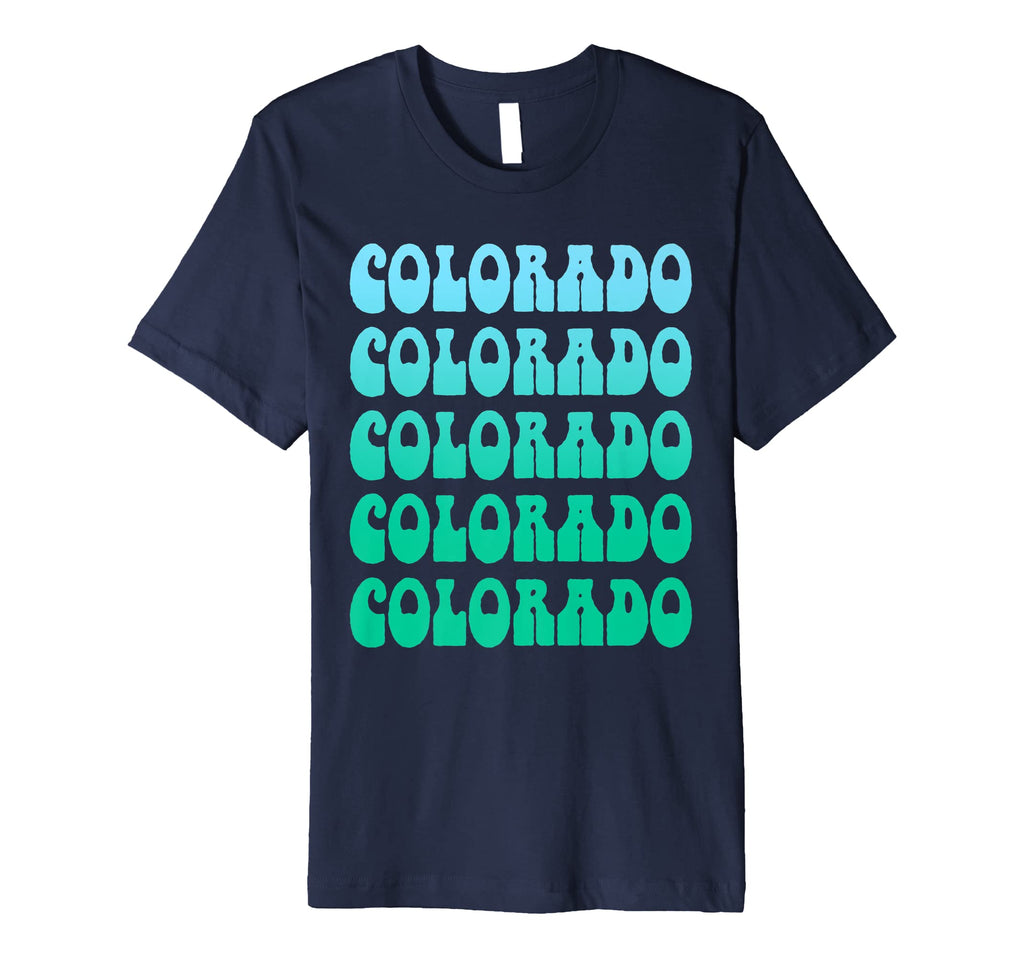 Colorado Typography 70S State Pride T-Shirt - Novelty Apparel Unisex - T-Shirt, Sweatshirt, Hoodie