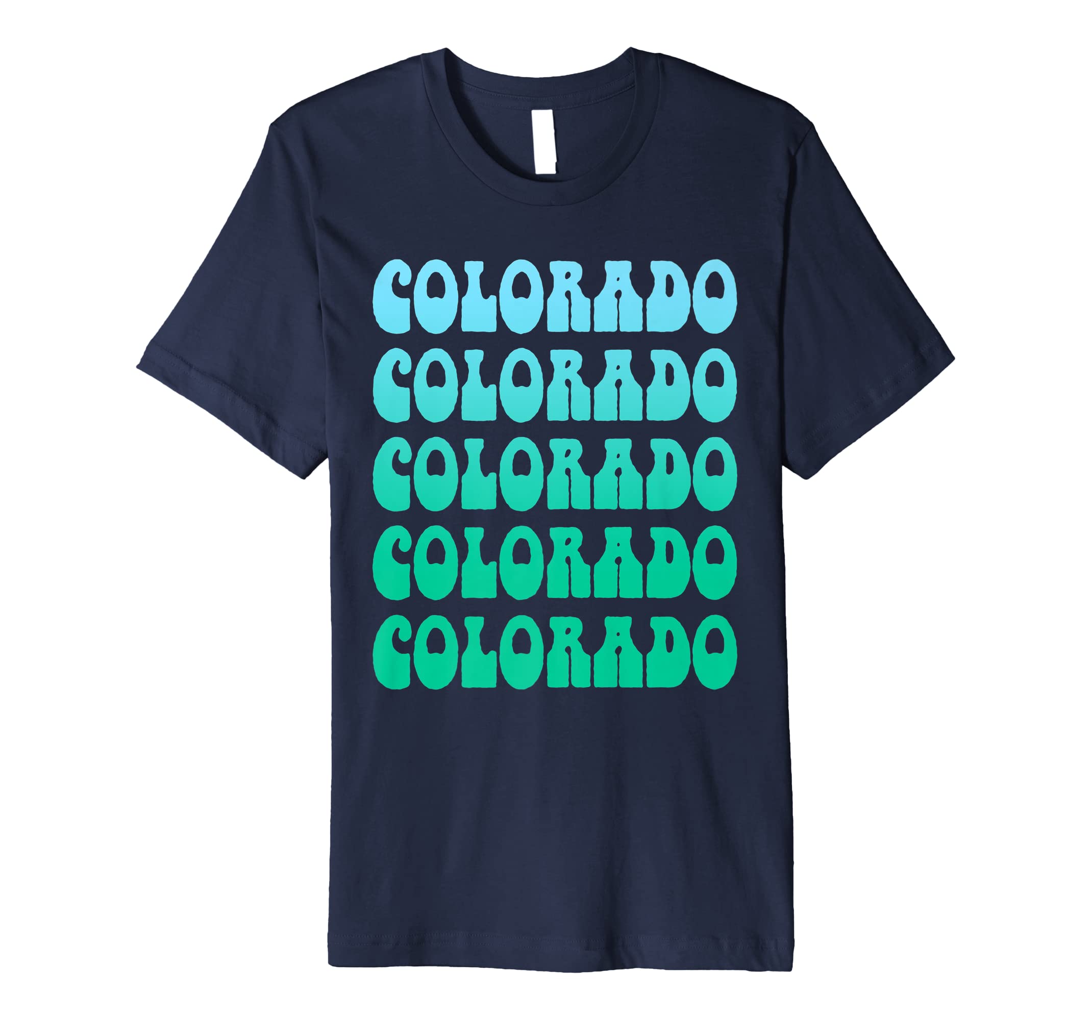 Colorado Typography 70S State Pride T-Shirt - Novelty Apparel Unisex - T-Shirt, Sweatshirt, Hoodie