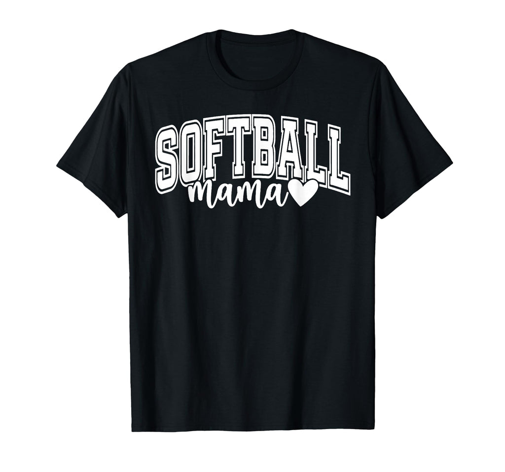 Softball Mama Sports Mom Game Day Support T-Shirt - Unique Graphic Unisex - T-Shirt, Sweatshirt, Hoodie
