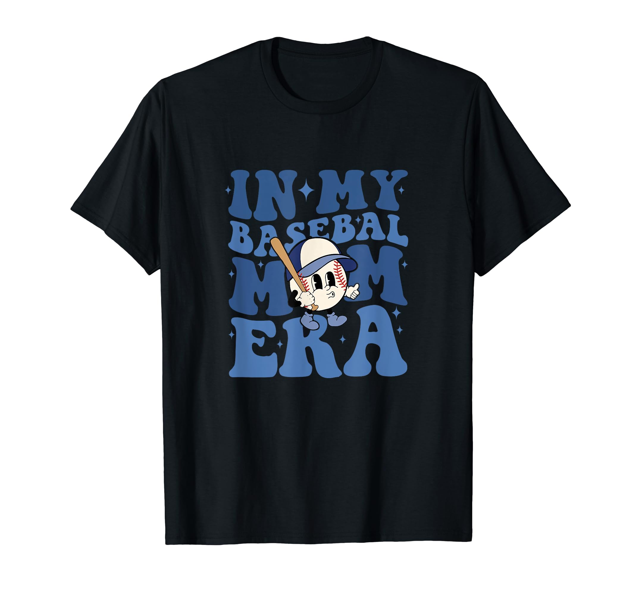 My Baseball Mom Era Groovy Baseball T-Shirt - Trendy Graphic for Adults - T-Shirt, Sweatshirt, Hoodie