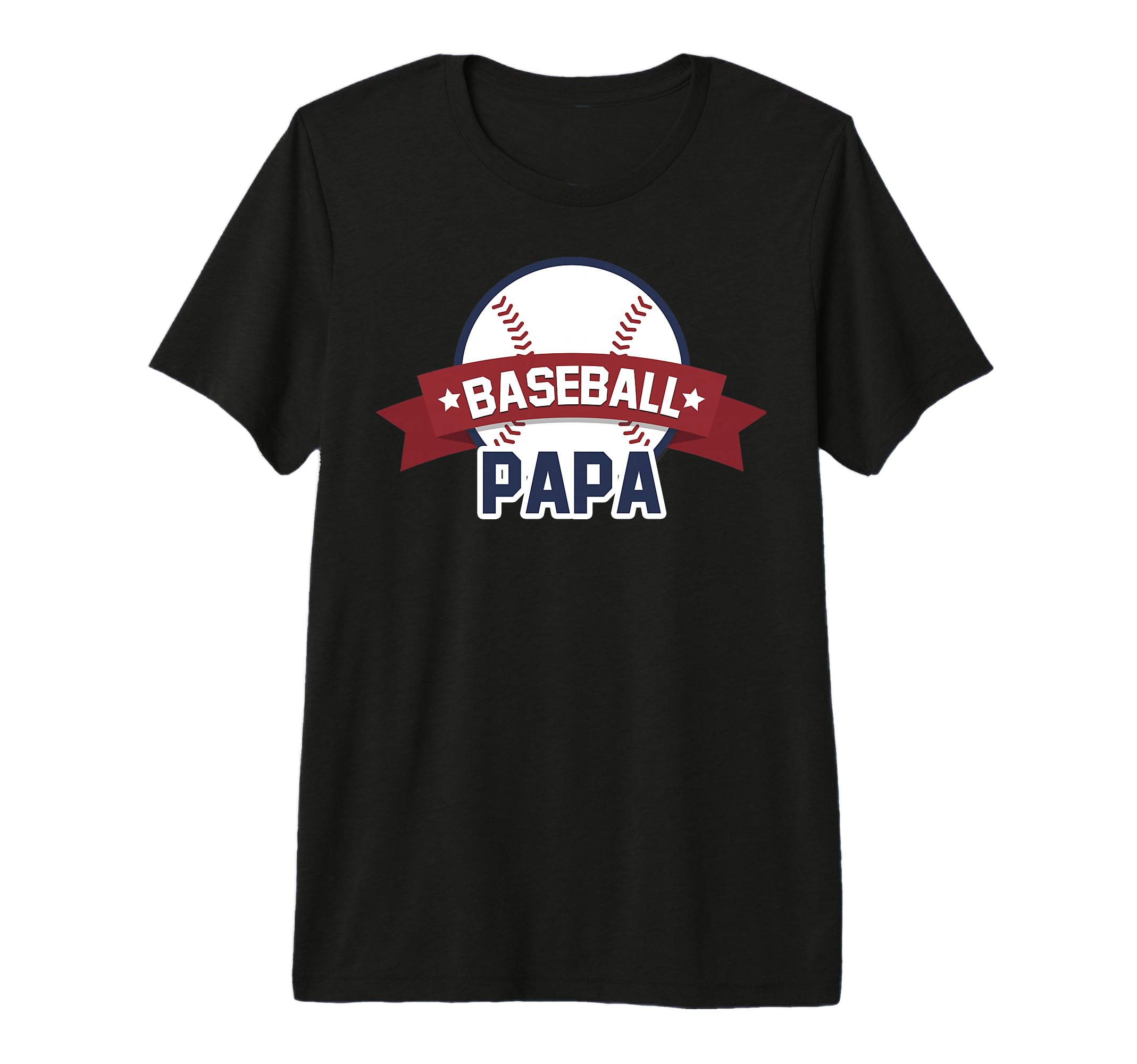 Baseball Papa Sport Coach Gifts Dad T-Shirt - Custom Art Print for Adults - T-Shirt, Sweatshirt, Hoodie