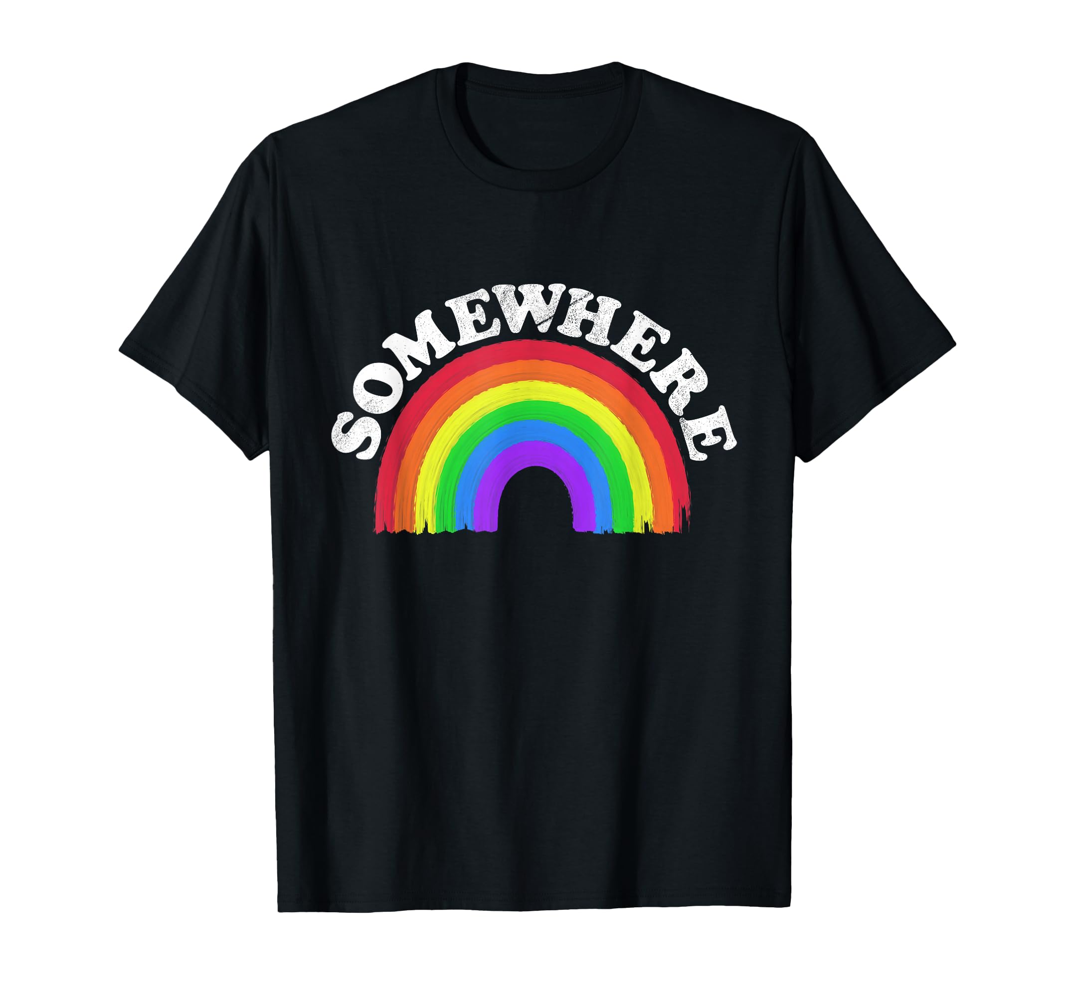 Somewhere Over Rainbow T-Shirt - Unique Graphic Men Women - T-Shirt, Sweatshirt, Hoodie