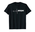 Distressed Montana Heartbeat Montana Gift T-Shirt - Unique Graphic Unisex - T-Shirt, Sweatshirt, Hoodie