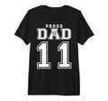 Number 11 Custom Proud Soccer Futbol T-Shirt - Unique Graphic for Adults - T-Shirt, Sweatshirt, Hoodie