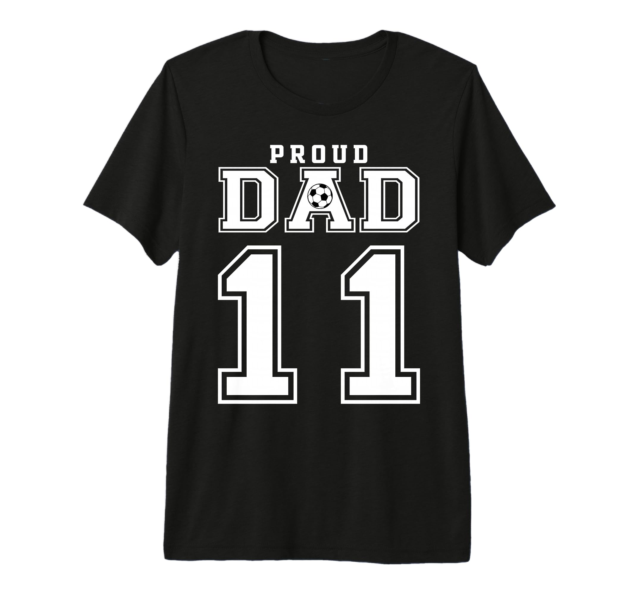 Number 11 Custom Proud Soccer Futbol T-Shirt - Unique Graphic for Adults - T-Shirt, Sweatshirt, Hoodie