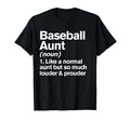 Baseball Aunt Louder And Prouder Funny T-Shirt - Fun Novelty Design Unisex - T-Shirt, Sweatshirt, Hoodie