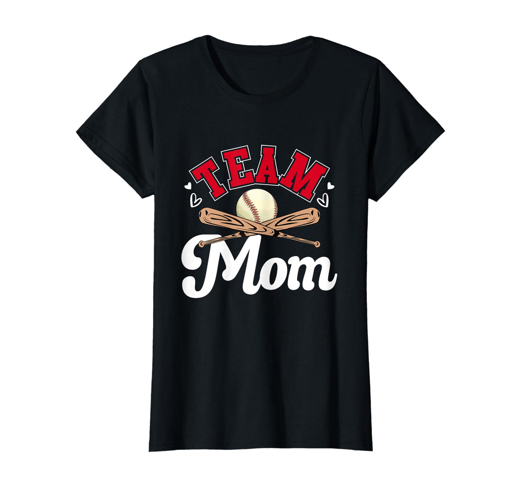 Team Mom Mothers Day Baseball T-Shirt - Aesthetic Graphic for Adults - T-Shirt, Sweatshirt, Hoodie