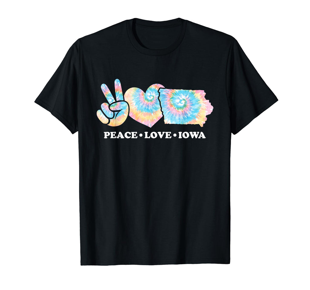 Tie Dye Iowa Hippie Gift Co Sweatshirt - Unique Graphic Men Women - T-Shirt, Sweatshirt, Hoodie