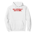 Im Literally Just Y2K Aesthetic Hoodie - Casual Everyday Wear for Adults - T-Shirt, Sweatshirt, Hoodie
