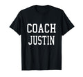 Coach Justin Custom Football Soccer T-Shirt - Aesthetic Graphic Unisex - T-Shirt, Sweatshirt, Hoodie