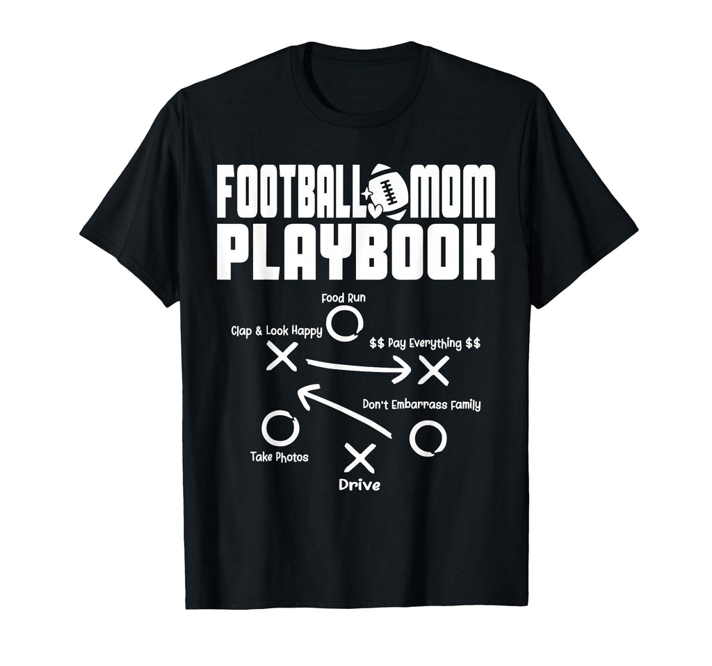 Football Mom Playbook Football Love Game T-Shirt - Graphic Print Men Women - T-Shirt, Sweatshirt, Hoodie