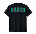 Coach Sports Trainer Arched Teal T-Shirt - Novelty Apparel for Adults - T-Shirt, Sweatshirt, Hoodie