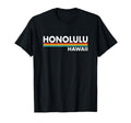 Honolulu Hawaii Stripes T-Shirt - Graphic Print for Adults - T-Shirt, Sweatshirt, Hoodie