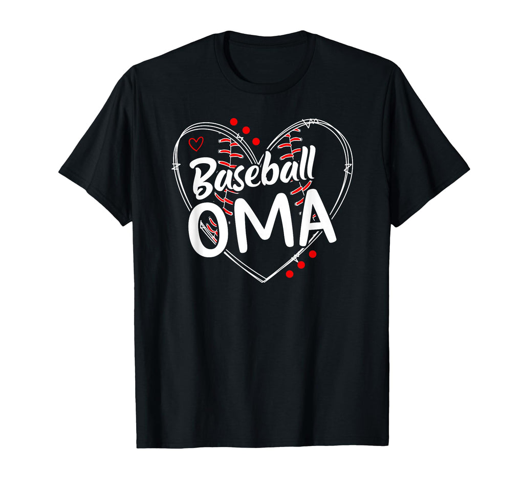 Baseball Oma Heart Oma Baseball T-Shirt - Minimalist Print for Adults - T-Shirt, Sweatshirt, Hoodie