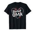 Baseball Oma Heart Oma Baseball T-Shirt - Minimalist Print for Adults - T-Shirt, Sweatshirt, Hoodie