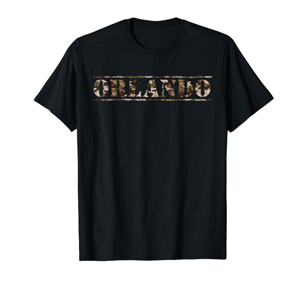 Orlando Florida Desert Camo Distressed T-Shirt - Aesthetic Graphic Unisex - T-Shirt, Sweatshirt, Hoodie