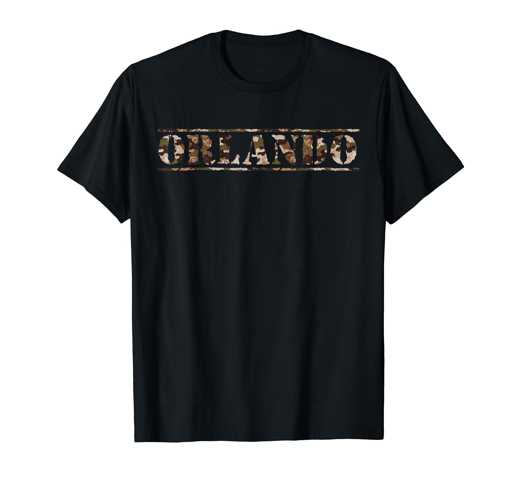 Orlando Florida Desert Camo Distressed T-Shirt - Aesthetic Graphic Unisex - T-Shirt, Sweatshirt, Hoodie