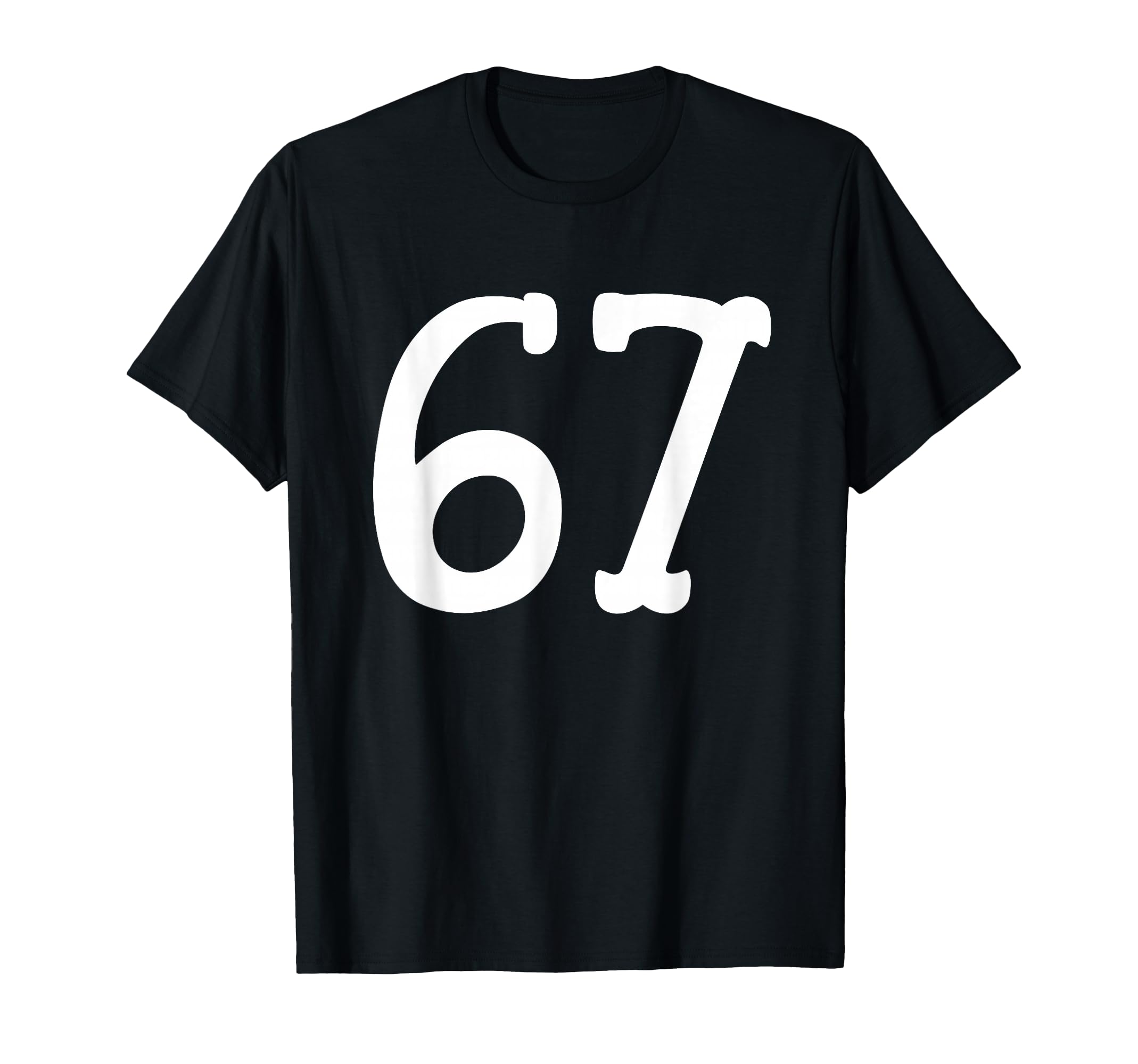 67 Western Serif Meme Cowboy Ranch Number T-Shirt - Graphic Print Unisex - T-Shirt, Sweatshirt, Hoodie