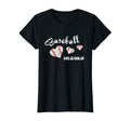 Womens Baseball Mama Baseball Mama Hearts T-Shirt - Minimalist Print Unisex - T-Shirt, Sweatshirt, Hoodie