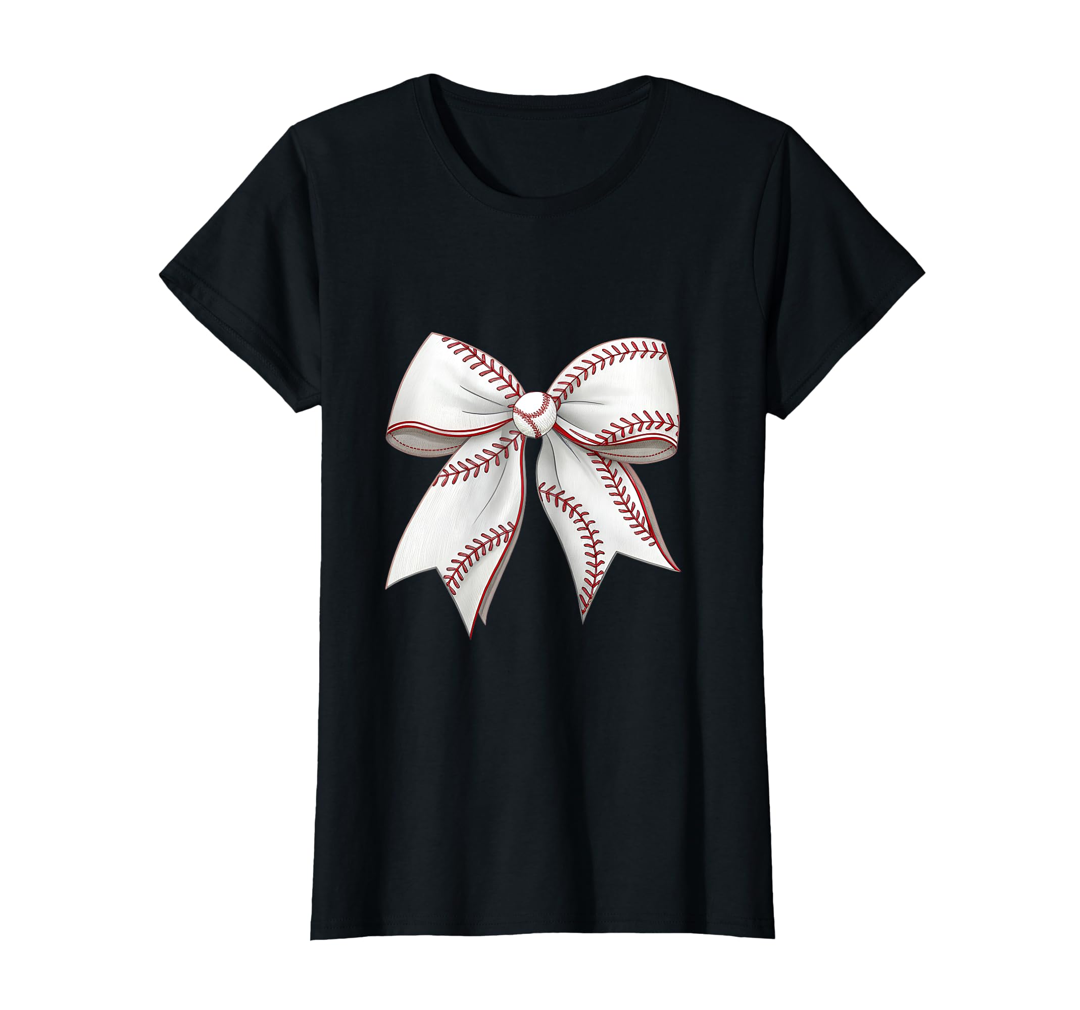 Baseball Coquette Bow Baseball Mom Mama T-Shirt - Graphic Print Men Women - T-Shirt, Sweatshirt, Hoodie