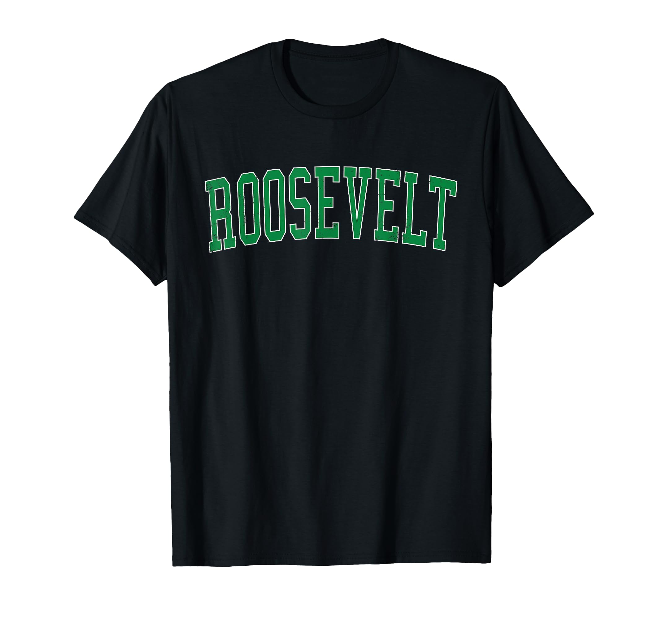 Roosevelt Ny Distressed Green T-Shirt - Fun Novelty Design for Adults - T-Shirt, Sweatshirt, Hoodie