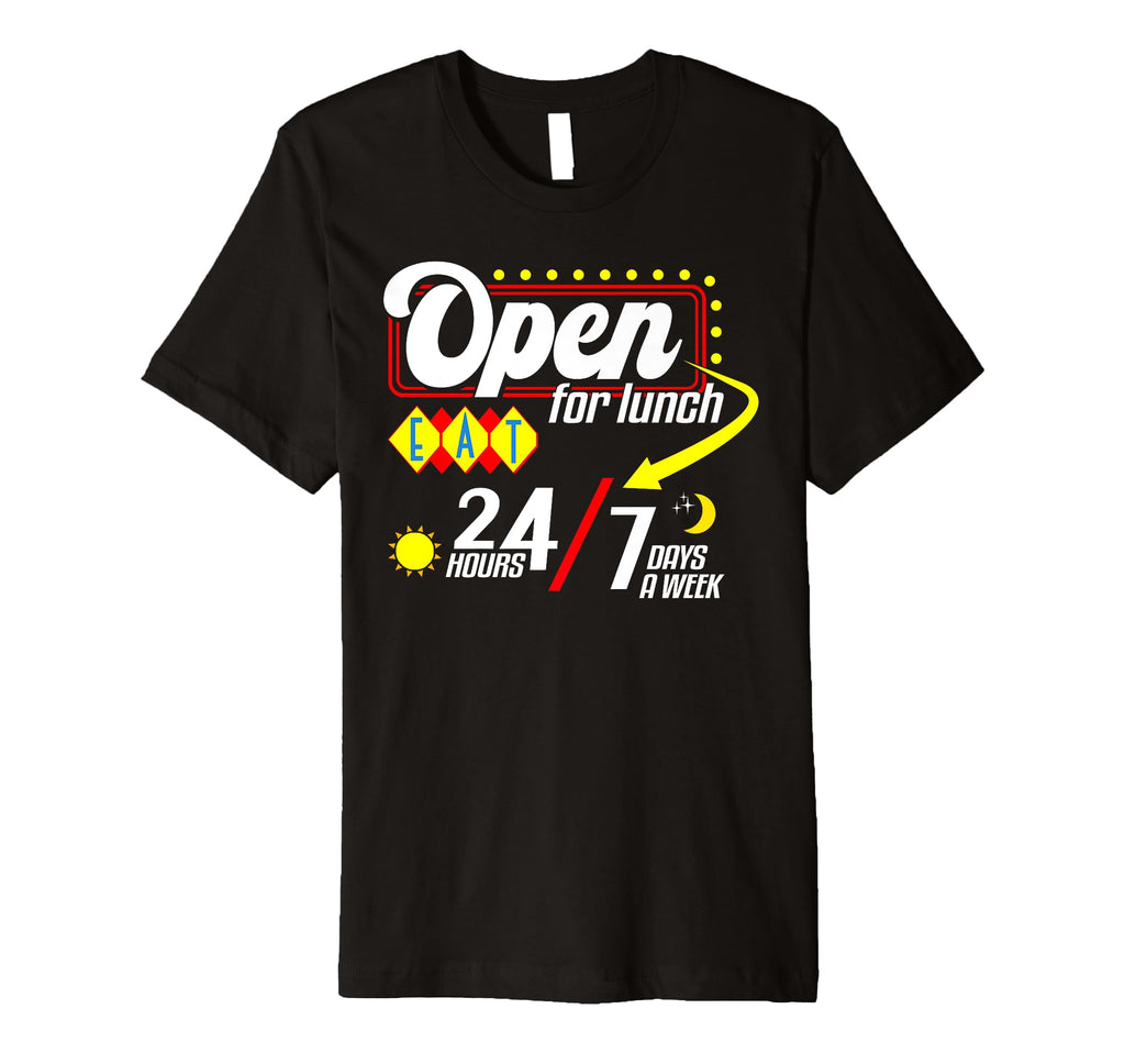 Open Lunch Funny Always Hungry To T-Shirt - Aesthetic Graphic for Adults - T-Shirt, Sweatshirt, Hoodie