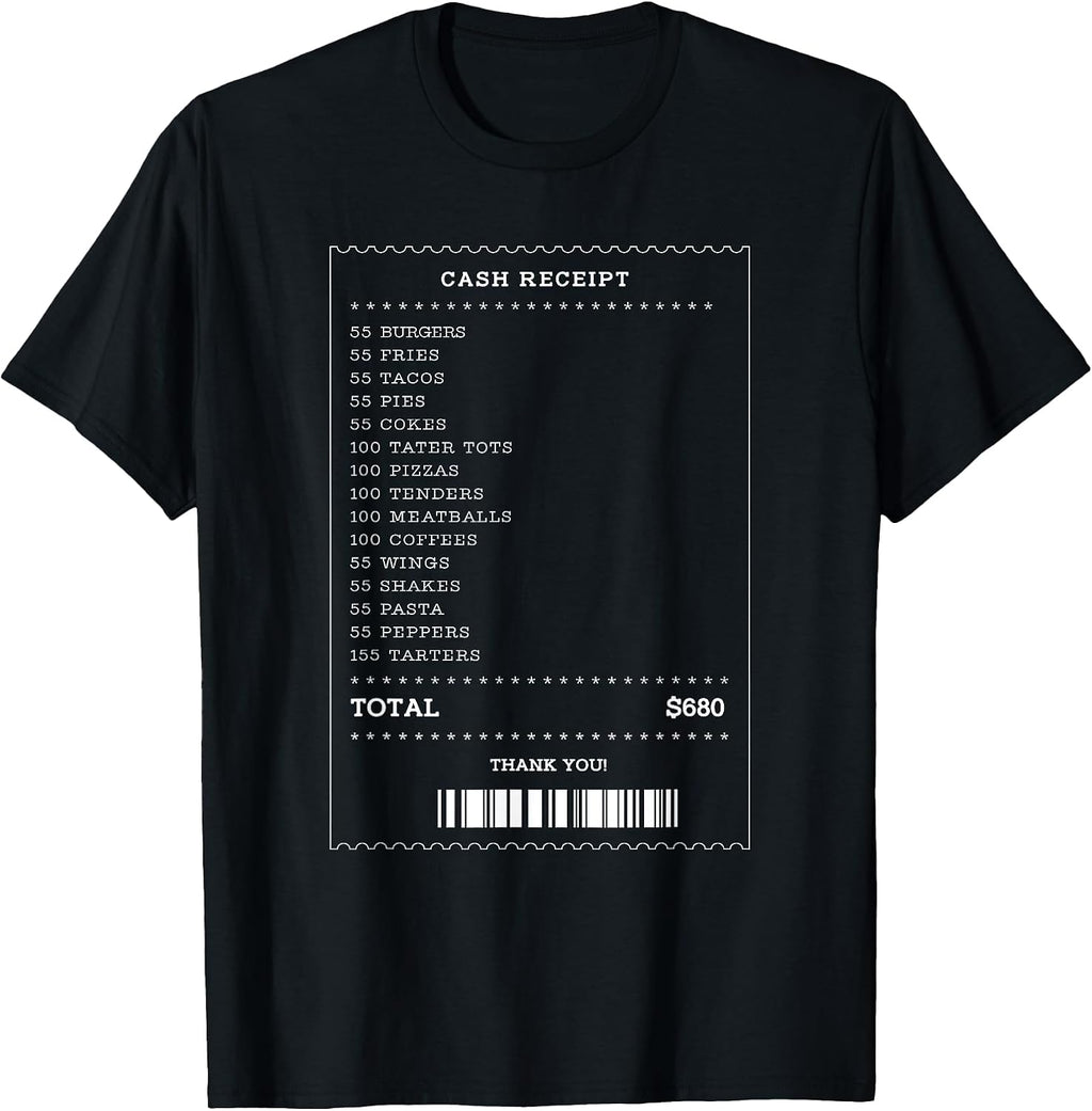 Cash Receipt Design - Adult & Kids T-Shirts, Sweatshirts & Hoodies apparel design preview 1