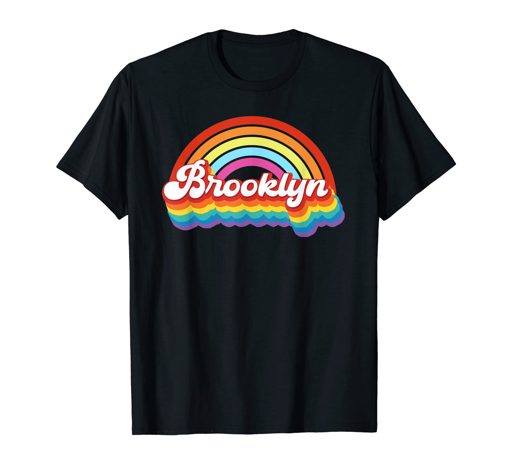 Brooklyn New York Lgbt Rainbow Pride T-Shirt - Custom Art Print for Adults - T-Shirt, Sweatshirt, Hoodie