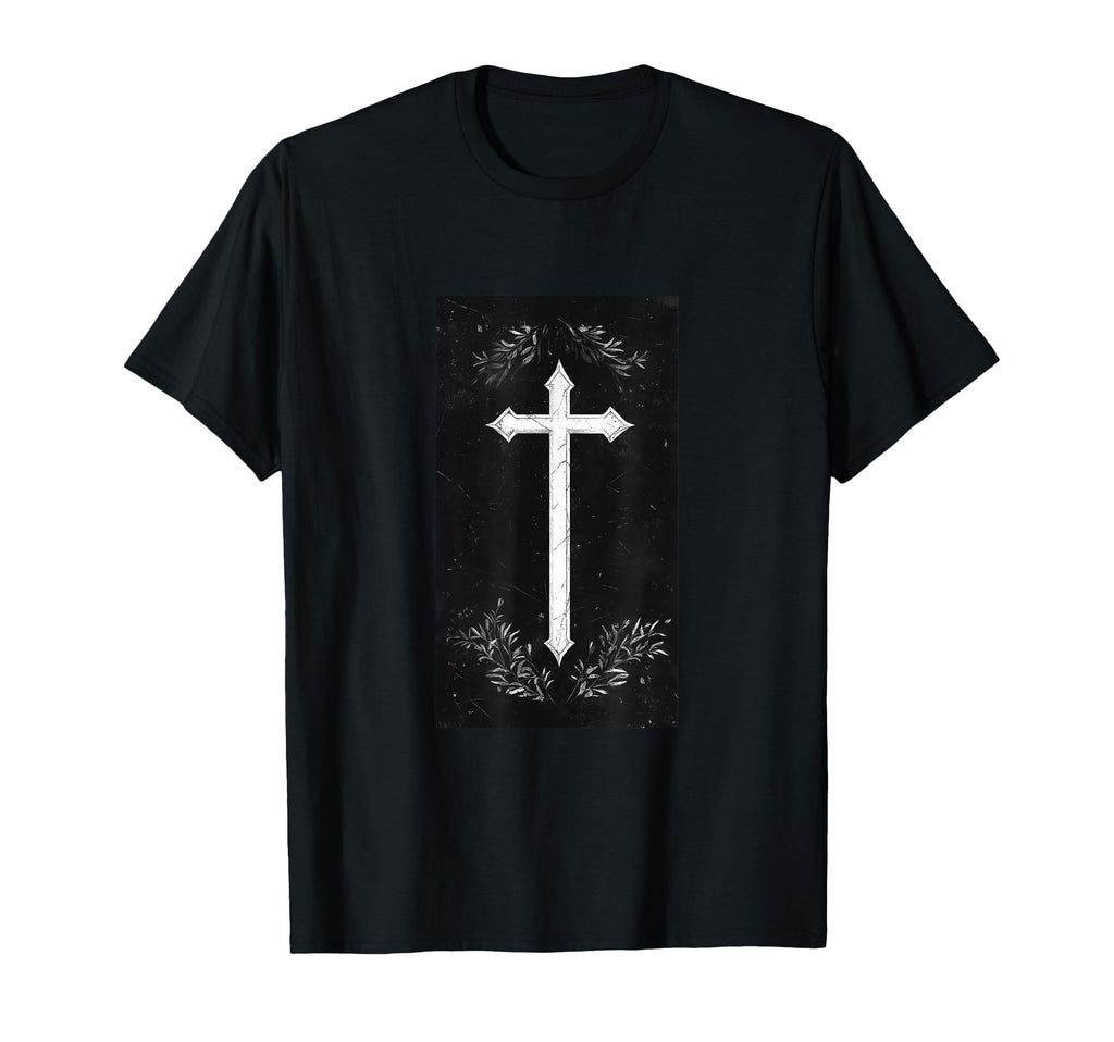 Gothic Cross Grunge Aesthetic Y2K T-Shirt - Aesthetic Graphic Men Women - T-Shirt, Sweatshirt, Hoodie