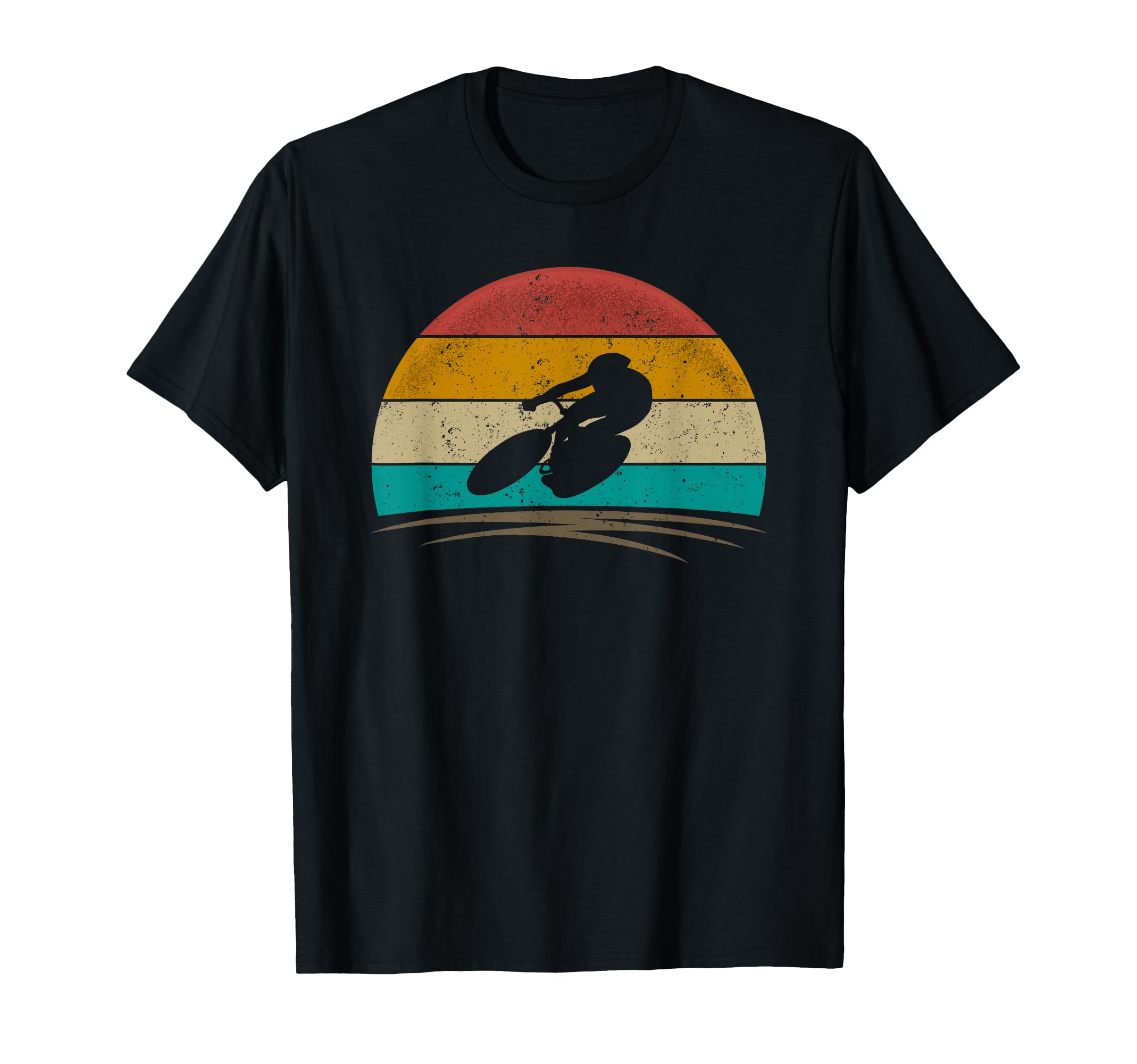 Cyclist Bike 70S Distressed Biker T-Shirt - Trendy Graphic for Adults - T-Shirt, Sweatshirt, Hoodie