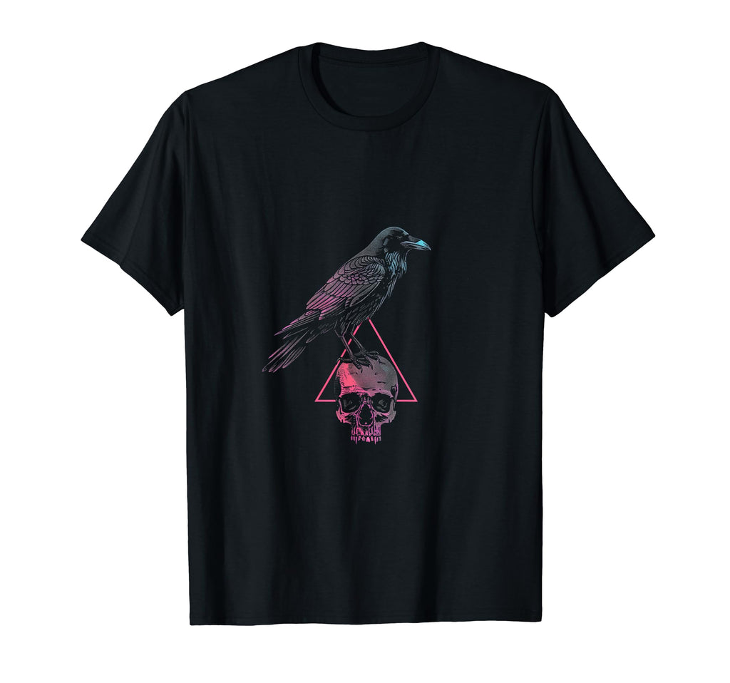 Future Fun Vaporwave Raven Birds Bone T-Shirt - Aesthetic Graphic Unisex - T-Shirt, Sweatshirt, Hoodie