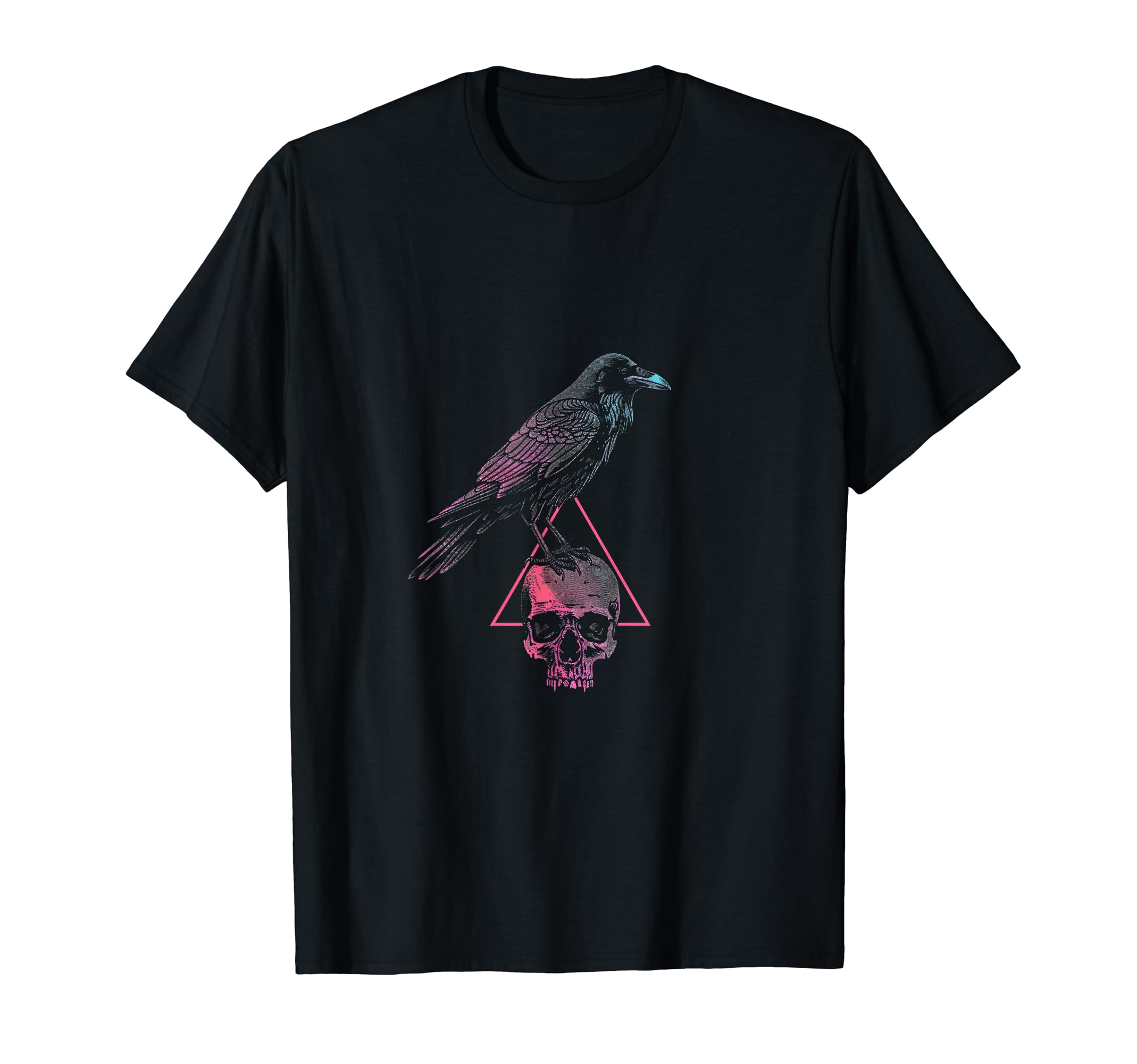 Future Fun Vaporwave Raven Birds Bone T-Shirt - Aesthetic Graphic Unisex - T-Shirt, Sweatshirt, Hoodie