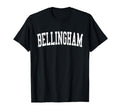 Bellingham Wa Distressed White Varsity T-Shirt - Trendy Graphic Unisex - T-Shirt, Sweatshirt, Hoodie