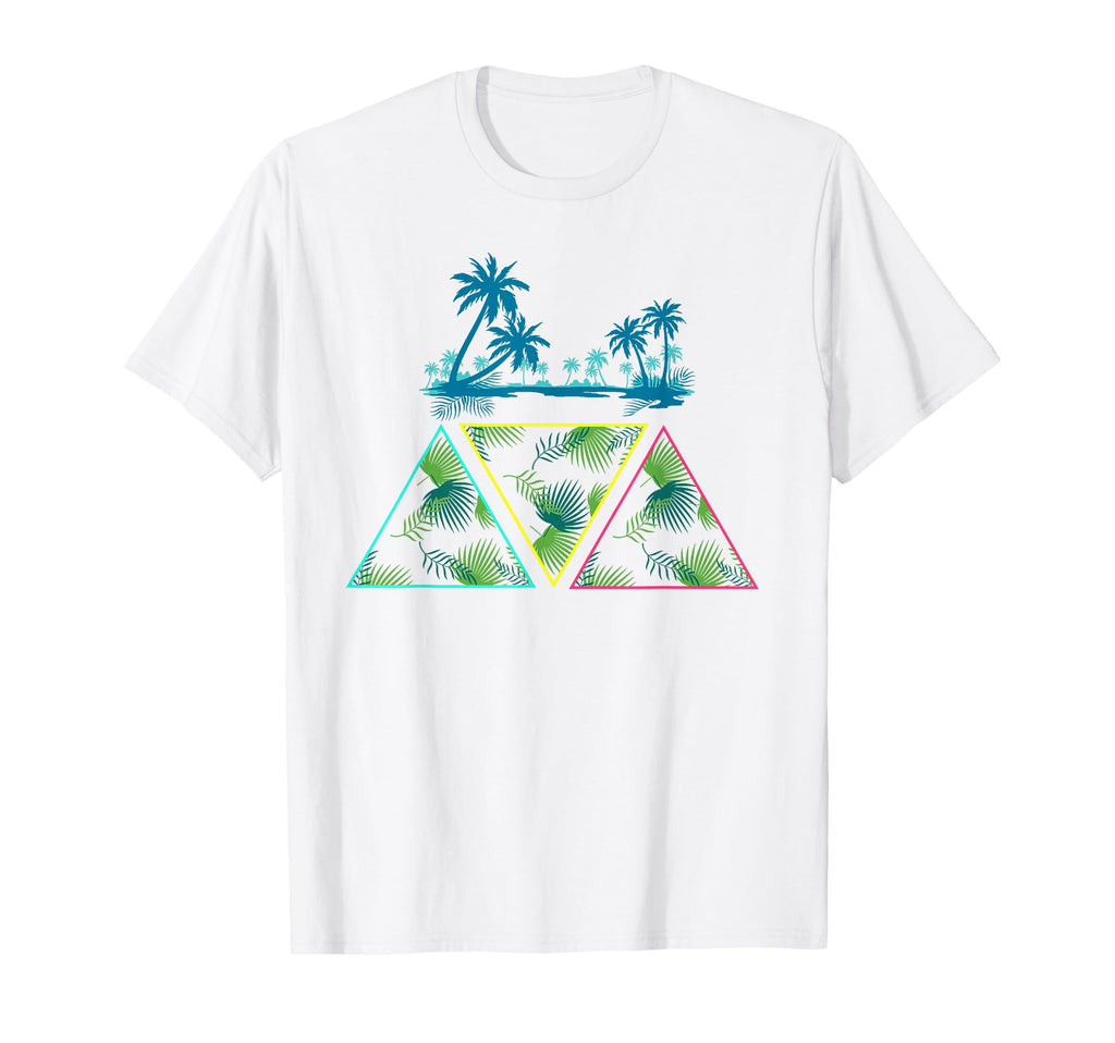Summer Vacation Art 80S Palm Trees T-Shirt - Fun Novelty Design Unisex - T-Shirt, Sweatshirt, Hoodie