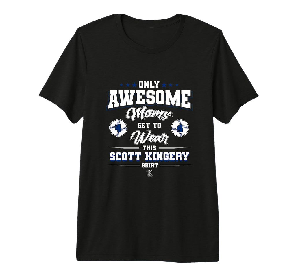 Scott Kingery Awesome Moms Tri Blend T-Shirt - Unique Graphic Men Women - T-Shirt, Sweatshirt, Hoodie