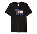 Colorado Flag Bear Distressed T-Shirt - Streetwear Style Unisex - T-Shirt, Sweatshirt, Hoodie