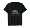 California State Flag Distressed T-Shirt - Custom Art Print Men Women - T-Shirt, Sweatshirt, Hoodie
