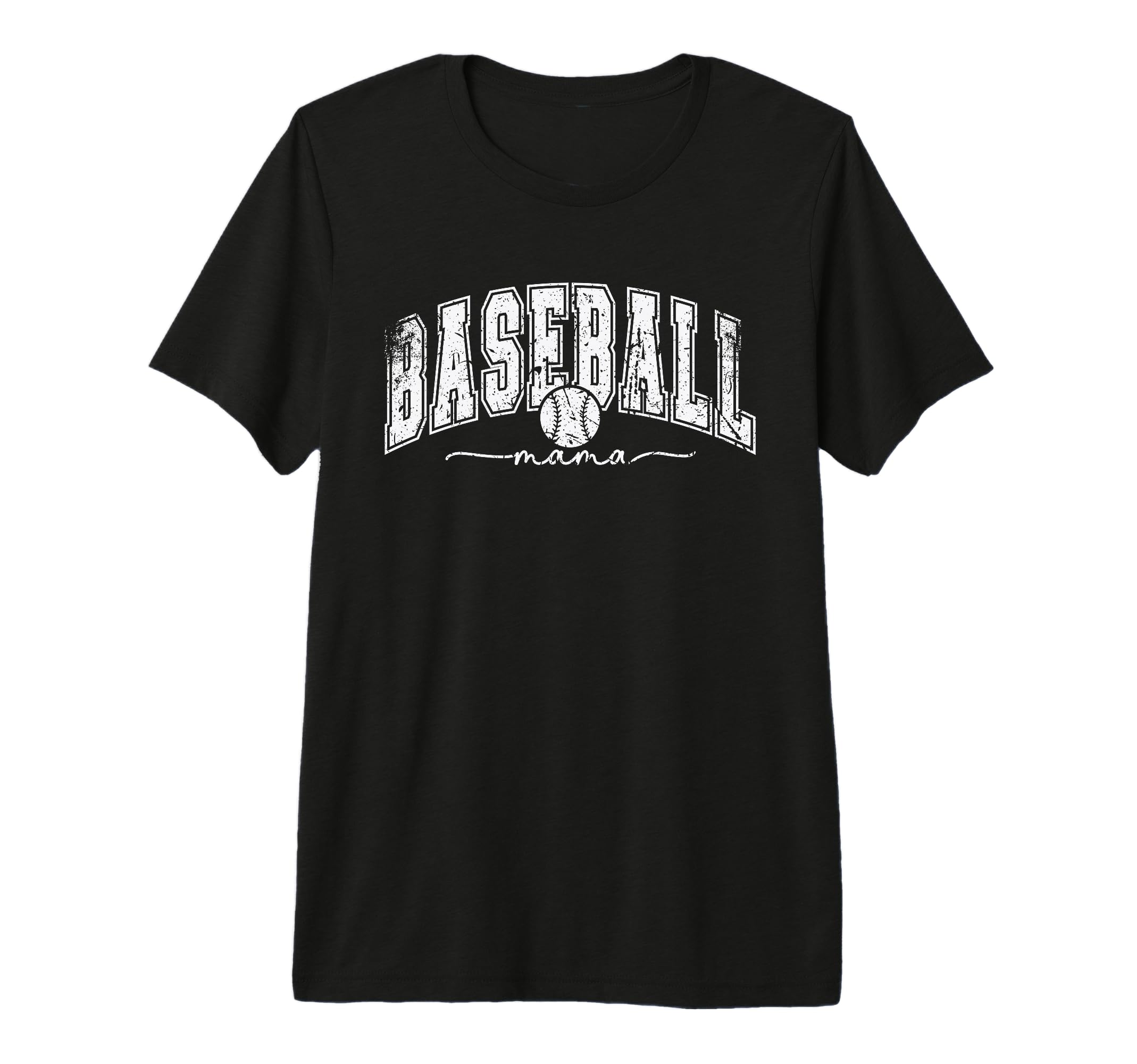 Baseball Mama Funny Sport Tri Blend T-Shirt - Custom Art Print Men Women - T-Shirt, Sweatshirt, Hoodie